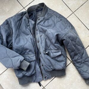 Universal Thread Blue Gray Quilted Jacket